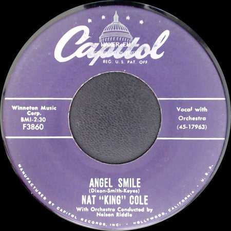 Nat "King" Cole - Back In My Arms / Angel Smile side B