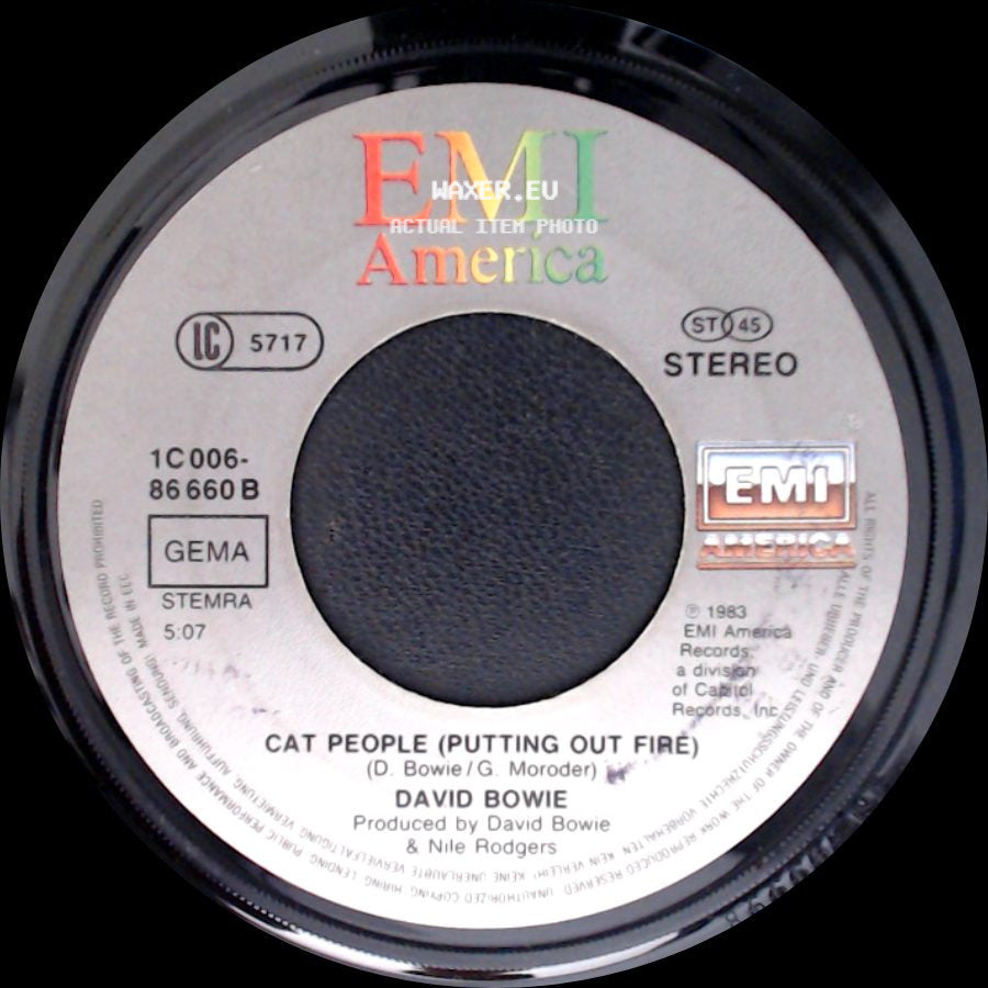 David Bowie - Let's Dance / Cat People (Putting Out Fire) side B