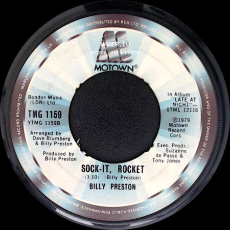 Billy Preston & Syreeta / Billy Preston - With You I'm Born Again (Vocal) / Sock-It, Rocket side B