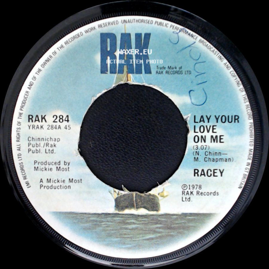 Racey - Lay Your Love On Me / I Believed You side A
