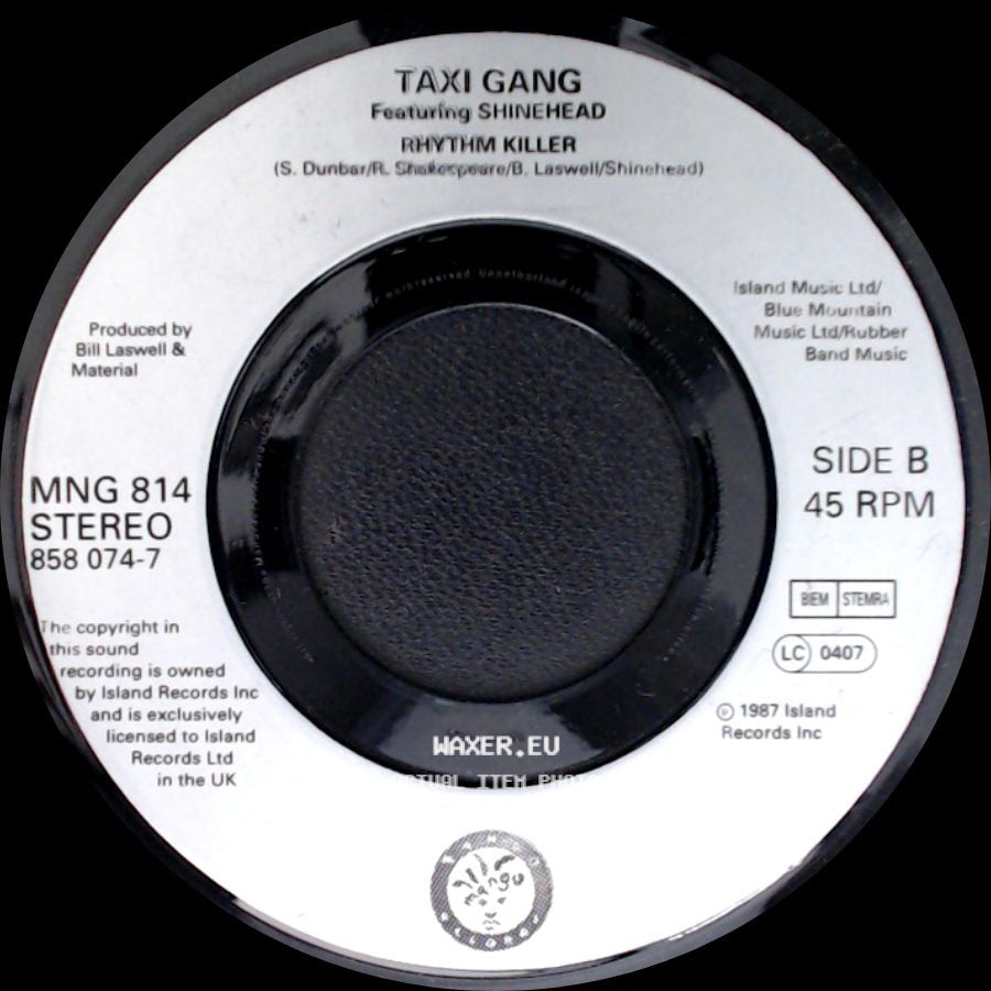 Chaka Demus & Pliers With & Jack Radics & Taxi Gang / Taxi Gang Featuring Shinehead - Twist And Shout (Straight Mix 2) / Rhythm Killer side B