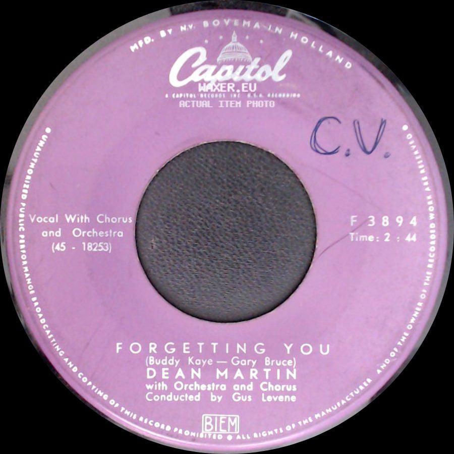 Dean Martin - Return To Me / Forgetting You side B