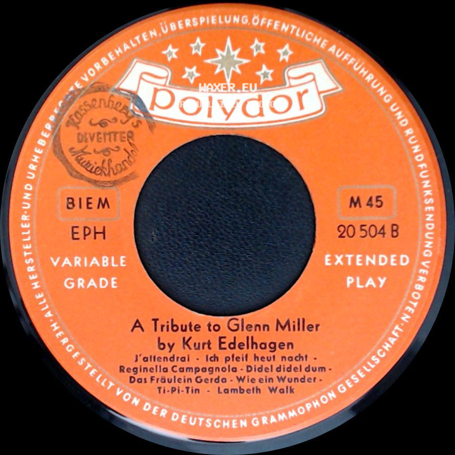 Kurt Edelhagen - A Tribute To Glenn Miller / A Tribute To Glenn Miller side A
