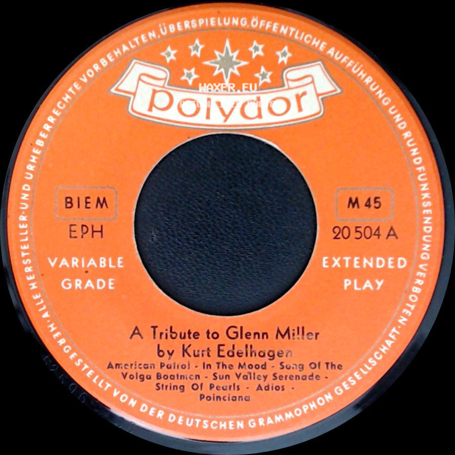 Kurt Edelhagen - A Tribute To Glenn Miller / A Tribute To Glenn Miller side B
