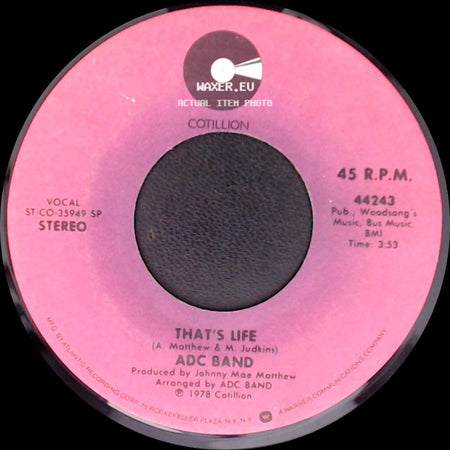 Adc Band - Long Stroke / That's Life side B