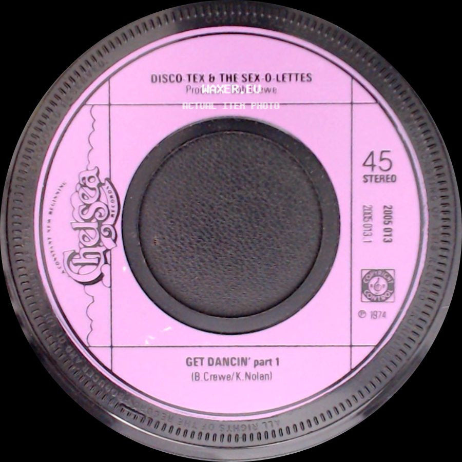 Disco Tex & The Sex-O-Lettes - Get Dancin' Part 1 / Get Dancin' Part 2 side A
