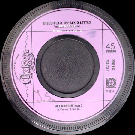 Disco Tex & The Sex-O-Lettes - Get Dancin' Part 1 / Get Dancin' Part 2 side B