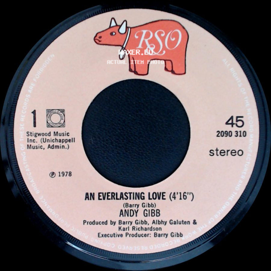 Andy Gibb - Flowing Rivers (3'37") / An Everlasting Love side B