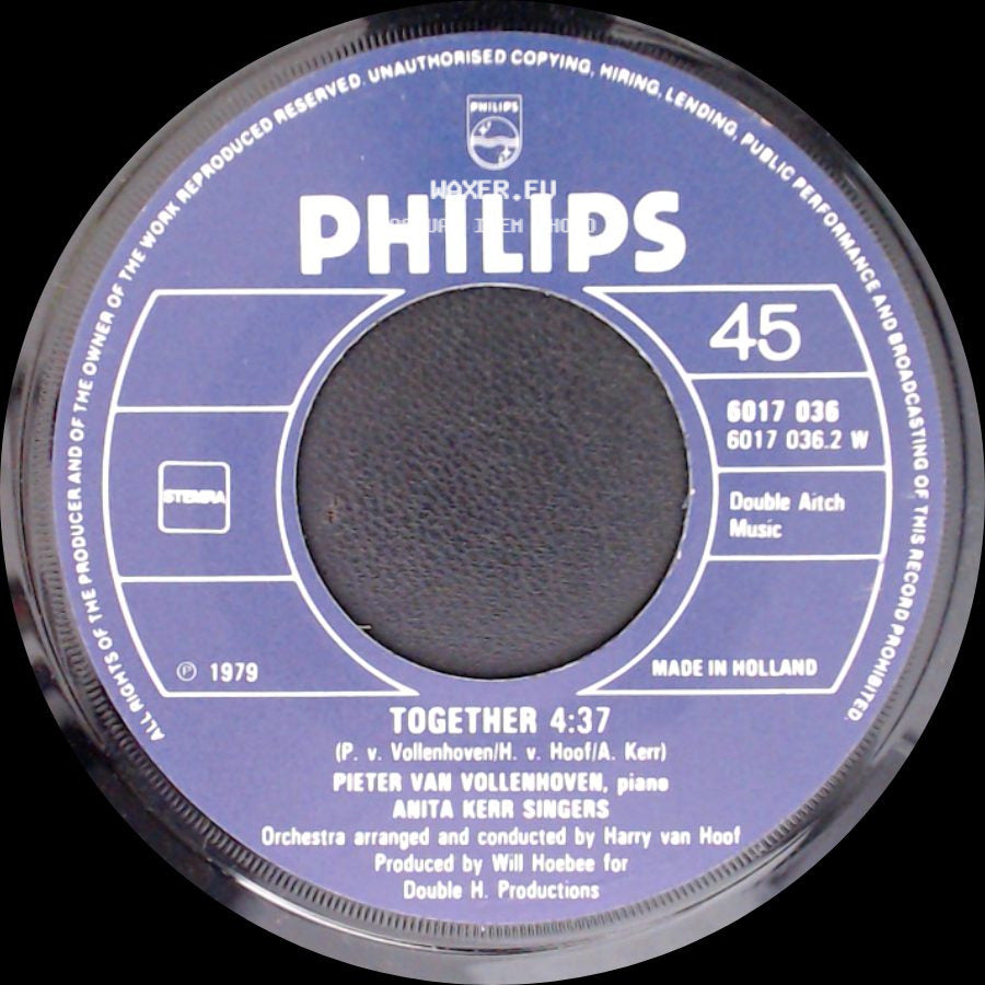 Pieter Van Vollenhoven, Anita Kerr Singers - Mary Kay's Theme / Together side B
