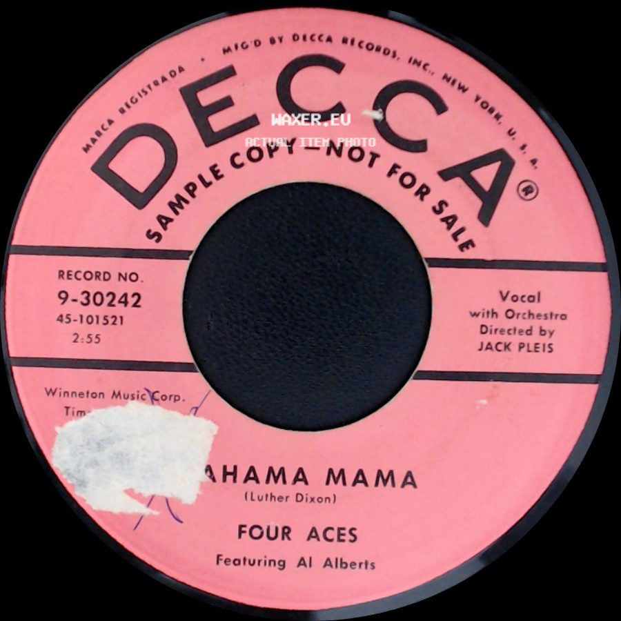 Four Aces Featuring Al Alberts - Bahama Mama / You're Mine side A