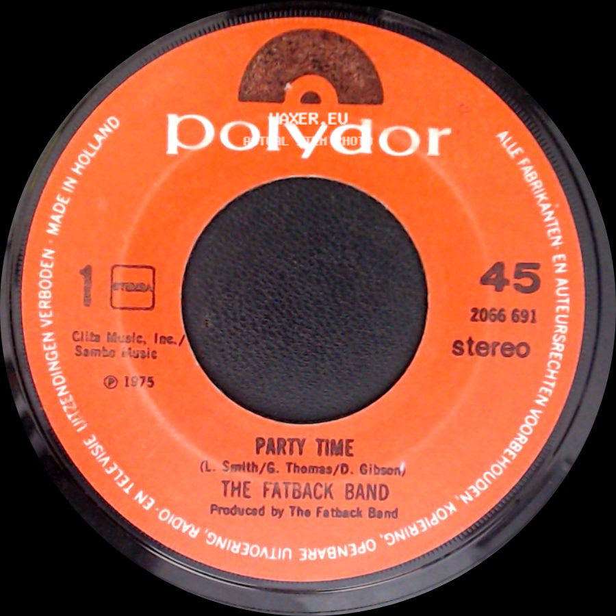 The Fatback Band - Party Time / Groovy Kind Of Day side A