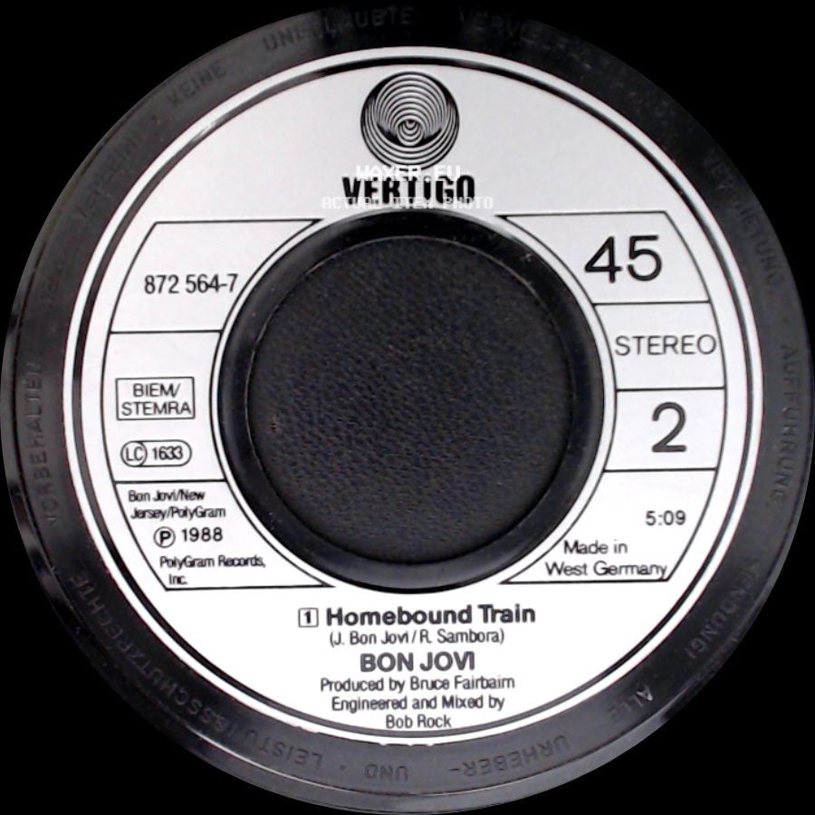 Bon Jovi - I'll Be There For You / Homebound Train side B