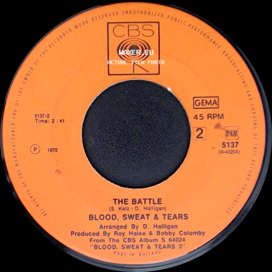 Blood, Sweat & Tears - Hi-De-Ho / The Battle side B