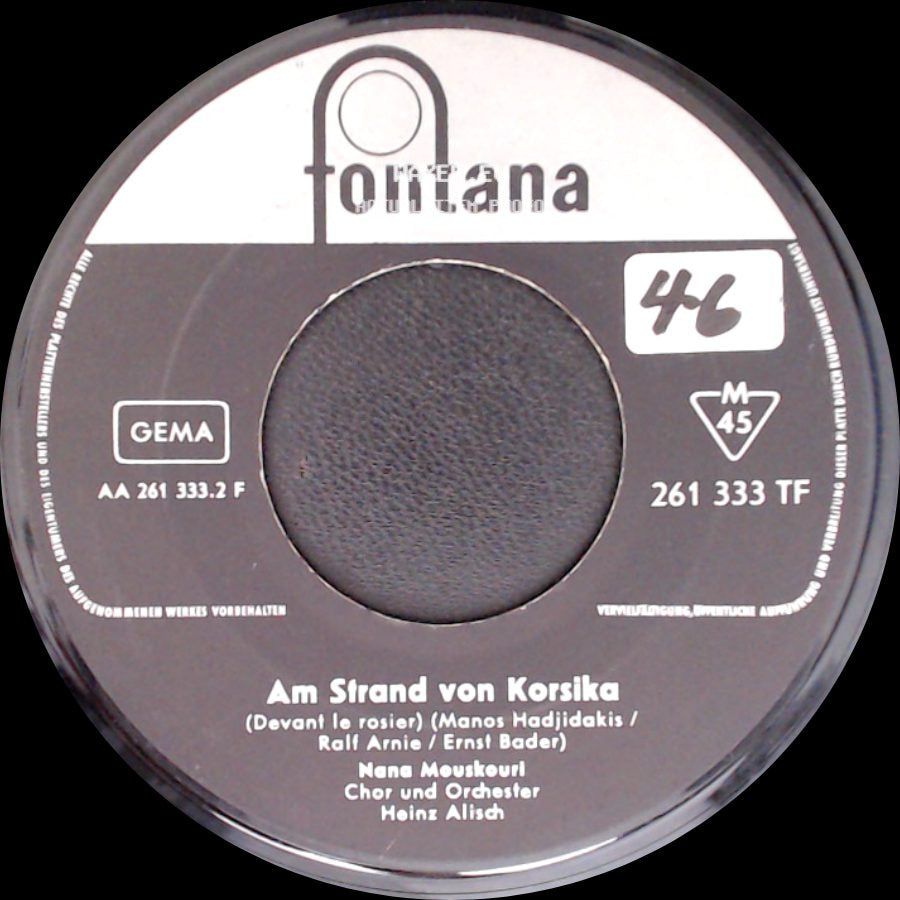 Nana Mouskouri - Was In Athen Geschah... / Am Strand Von Korsika side B