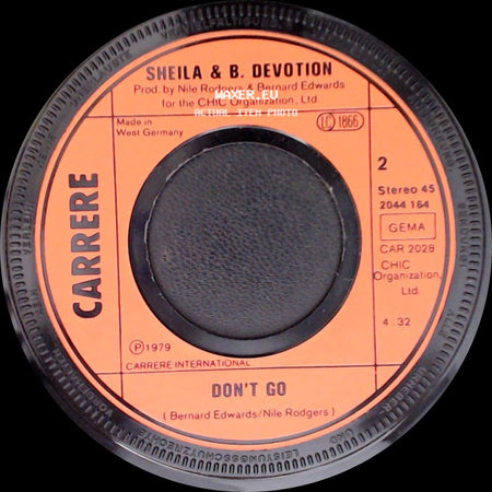 Sheila & B. Devotion - Spacer / Don't Go side B