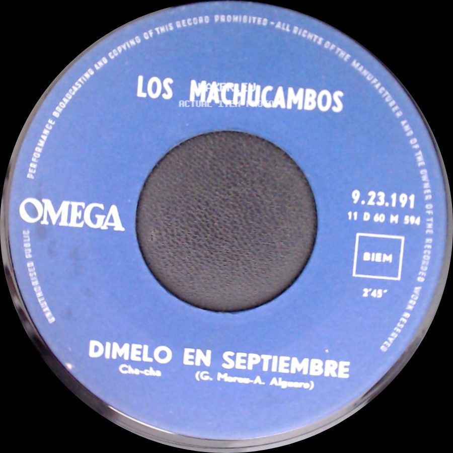 Los Machucambos - Dimelo En Septiembre / Pepito side A