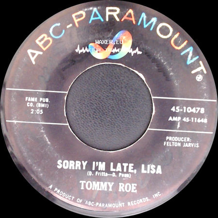 Tommy Roe - Sorry I'm Late, Lisa / Everybody side A