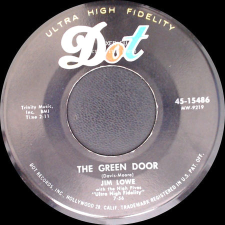 Jim Lowe - (The Story Of) The Little Man In Chinatown / The Green Door side B