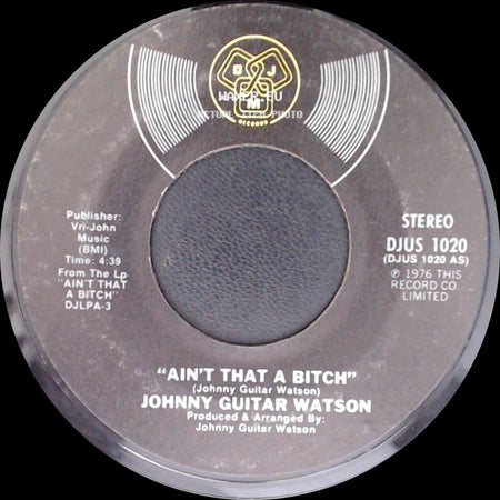 Johnny Guitar Watson - Won't You Forgive Me Baby / Ain't That A Bitch side B