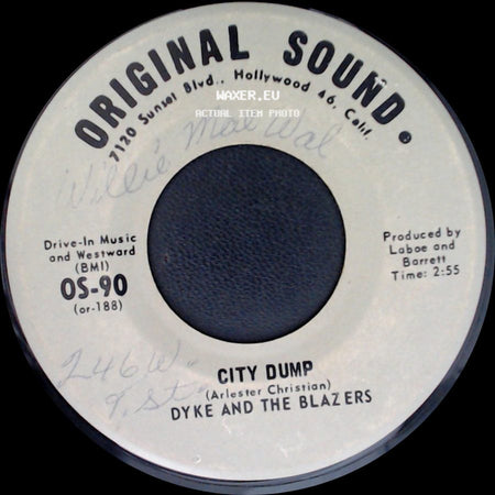 Dyke And The Blazers - You Are My Sunshine / City Dump side B