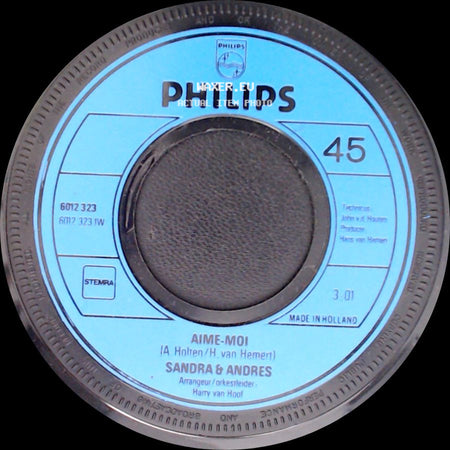 Sandra & Andres - Aime-Moi / Land Of Gold side A