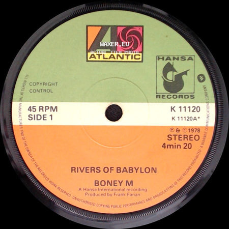 Boney M - Rivers Of Babylon / Brown Girl In The Ring side A