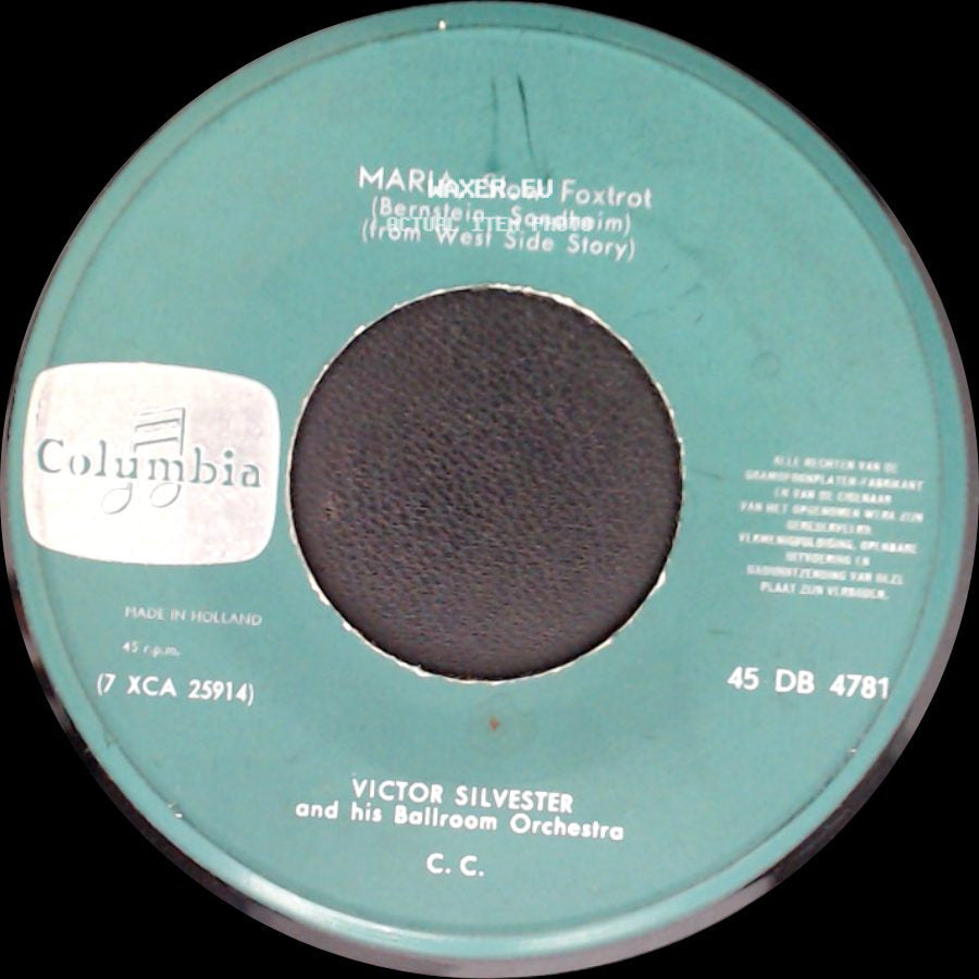 Victor Silvester And His Ballroom Orchestra - Stranger On The Shore, Slow Foxtrot / Maria, Slow Foxtrot side B
