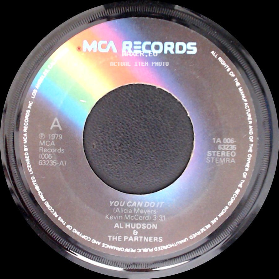 Al Hudson & The Partners - I Don't Want You To Leave Me / You Can Do It side B