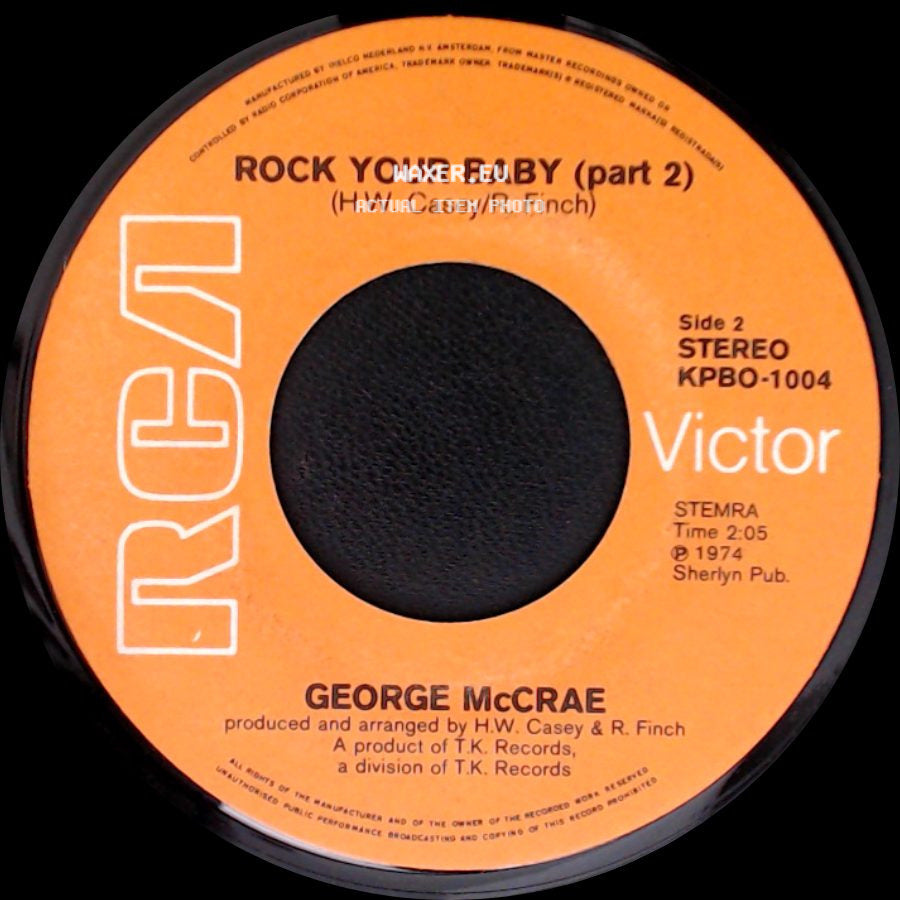 George Mccrae - Rock Your Baby / Rock Your Baby (Part 2) side B