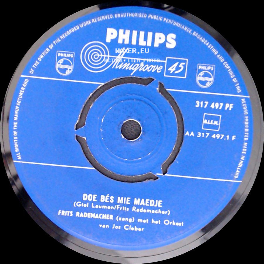 Frits Rademacher - Doe Bés Mie Maedje / Loeiende Klokke side A