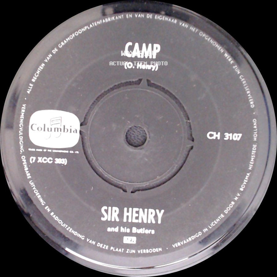 Sir Henry And His Butlers - Pretty Style / Camp side B