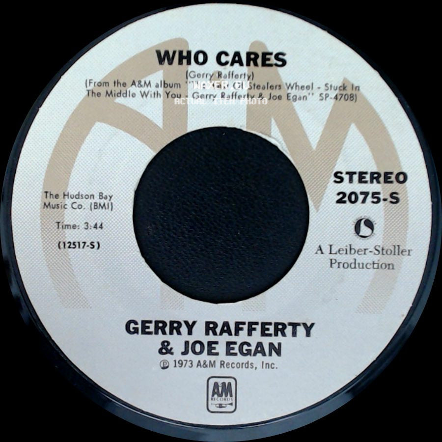 Gerry Rafferty & Joe Egan - Everything Will Turn Out Fine / Who Cares side B