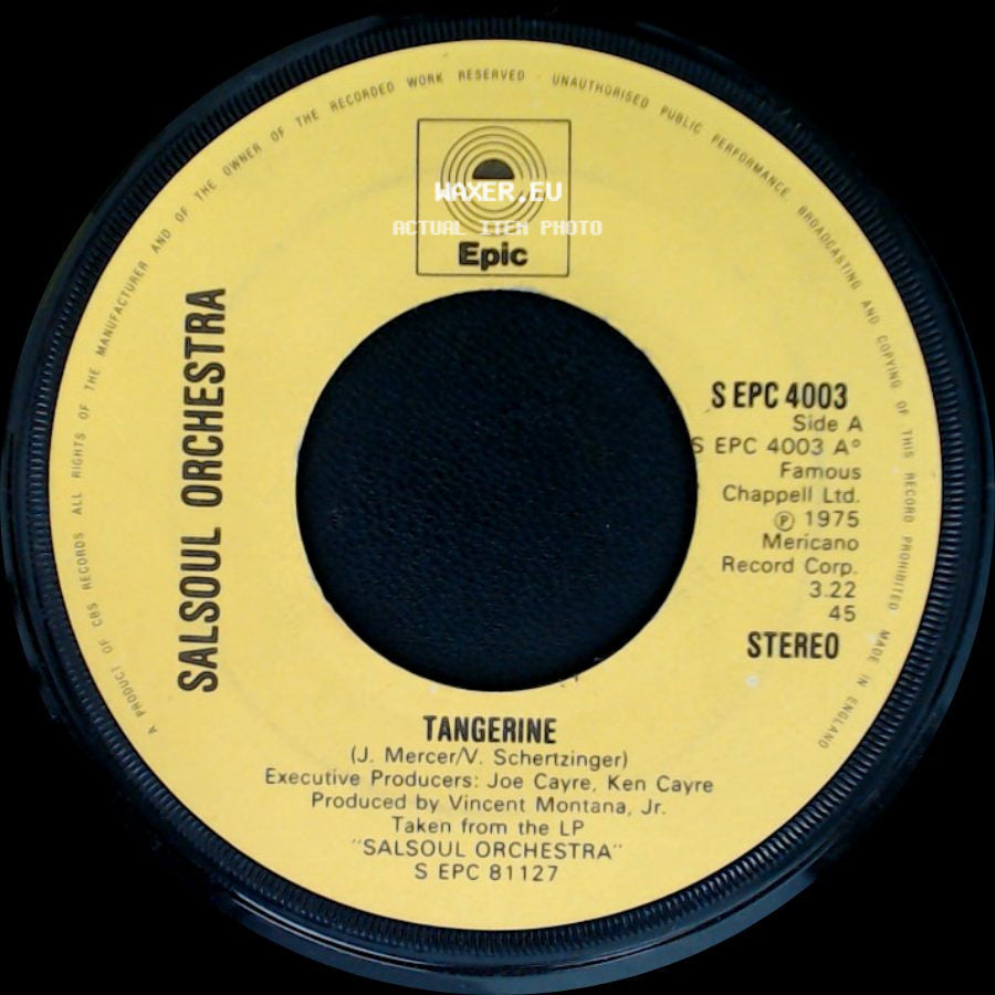 Salsoul Orchestra - Tangerine / Get Happy side A