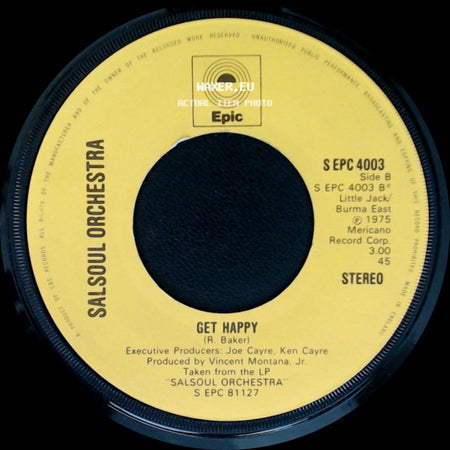Salsoul Orchestra - Tangerine / Get Happy side B