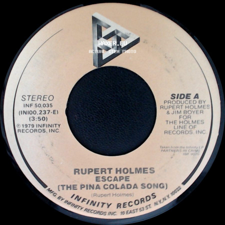 Rupert Holmes - Escape (The Pina Colada Song) / Drop It side A