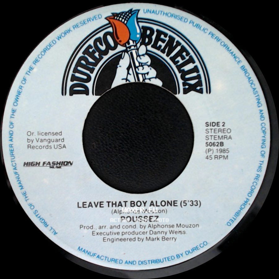 Poussez - Come On And Do It (Remix Censured Vers.) / Leave That Boy Alone side B