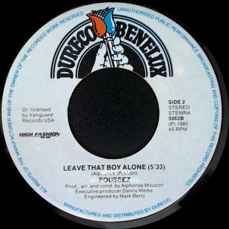 Poussez - Come On And Do It (Remix Censured Vers.) / Leave That Boy Alone side B