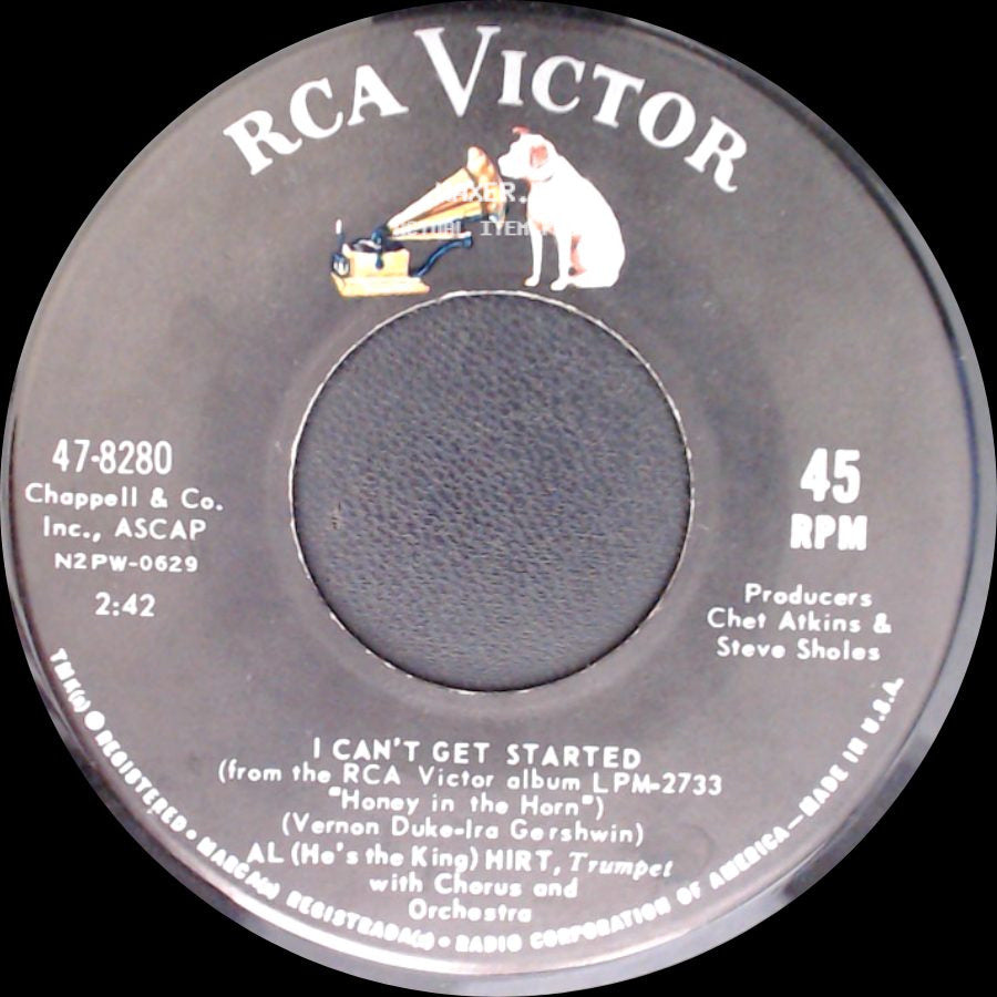 Al (He's The King) Hirt - Java / I Can't Get Started side B