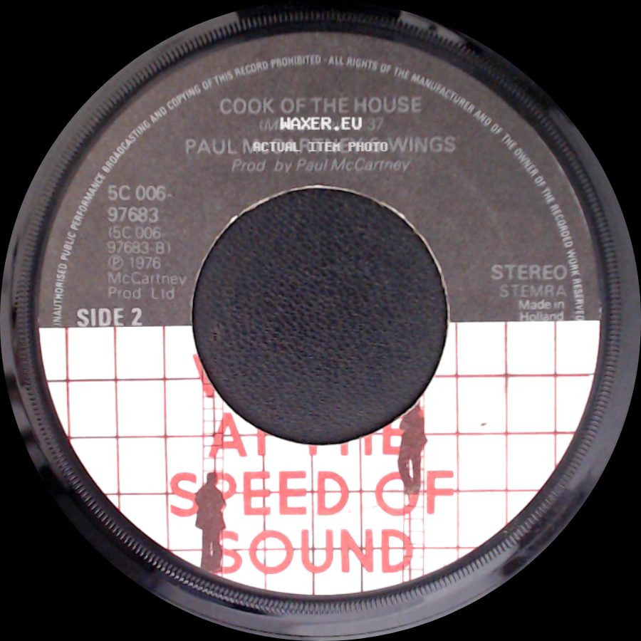 Paul Mccartney & Wings - Silly Love Song / Cook Of The House side B