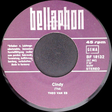 Theo Van Es - Cindy / Hello My Love side A