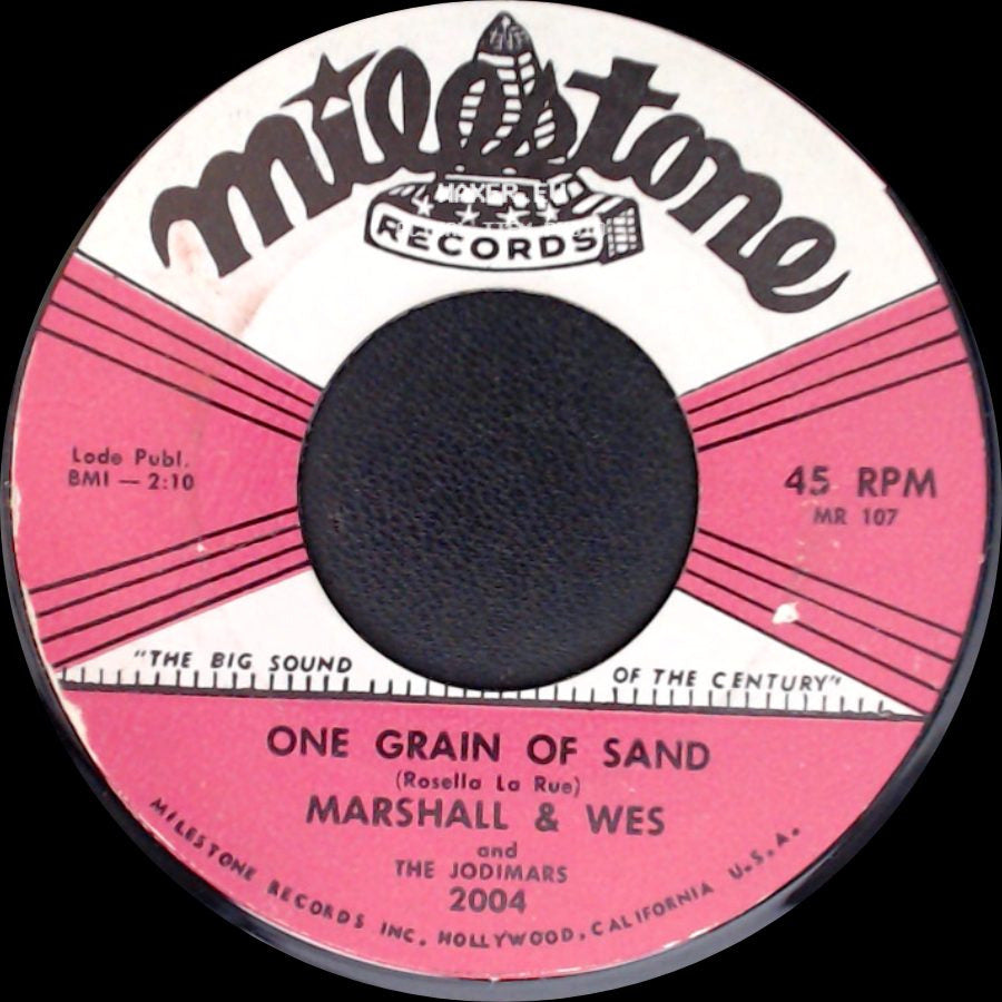 Marshall & Wes And The Jodimars - One Grain Of Sand / Time (Is Endless) side A