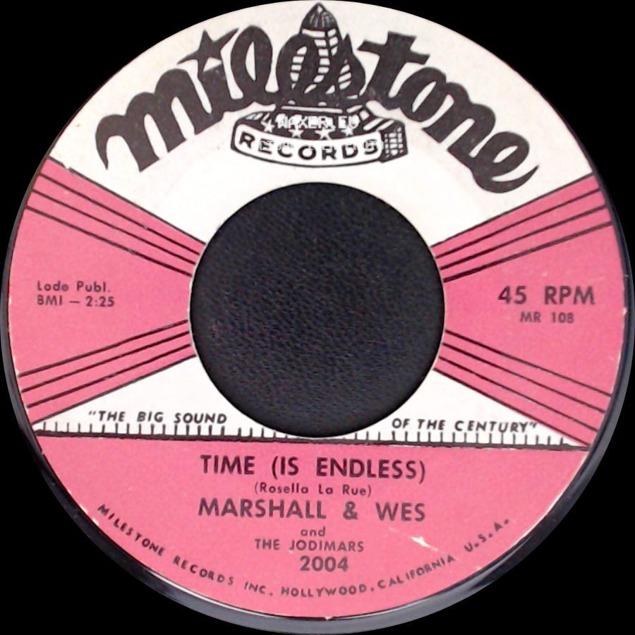 Marshall & Wes And The Jodimars - One Grain Of Sand / Time (Is Endless) side B