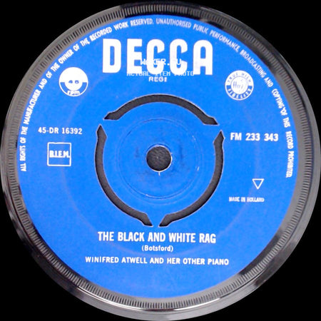 Winifred Atwell And Her Other Piano / Winifred Atwell And Her Piano - The Black And White Rag / Cross Hands Boogie side A