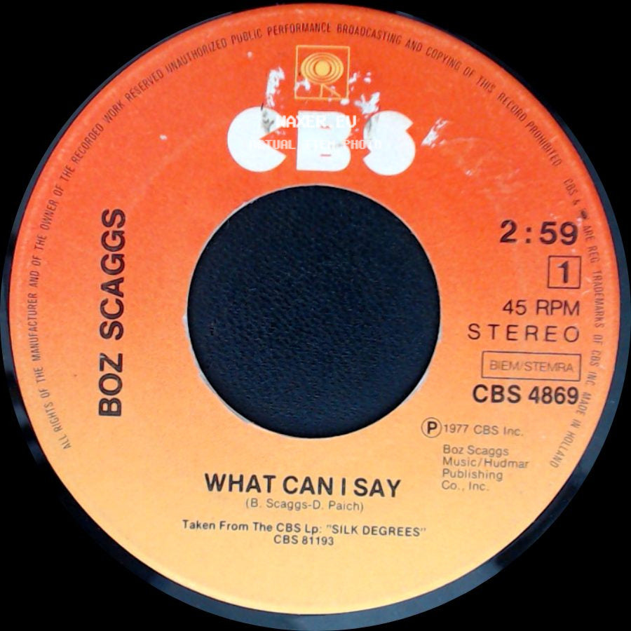 Boz Scaggs - What Can I Say / Harbor Lights side A
