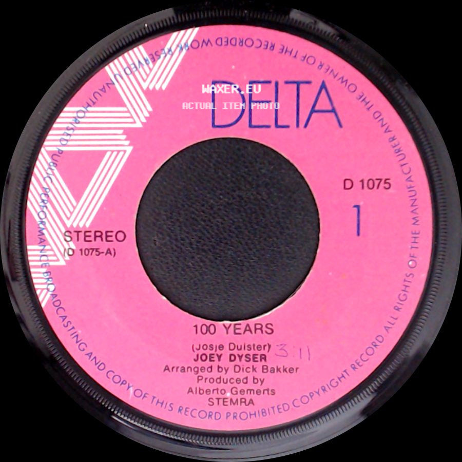Joey Dyser - 100 Years / My Love side A