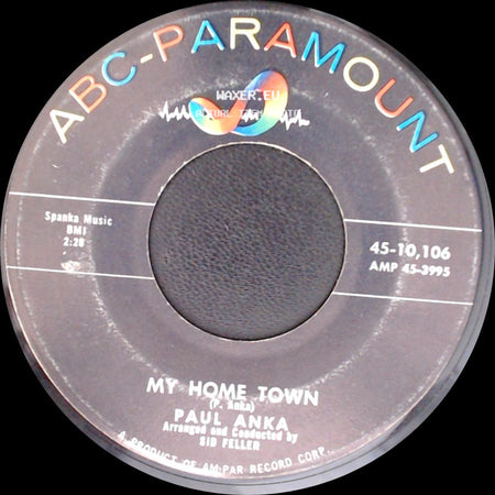 Paul Anka - My Home Town / Something Happened side A
