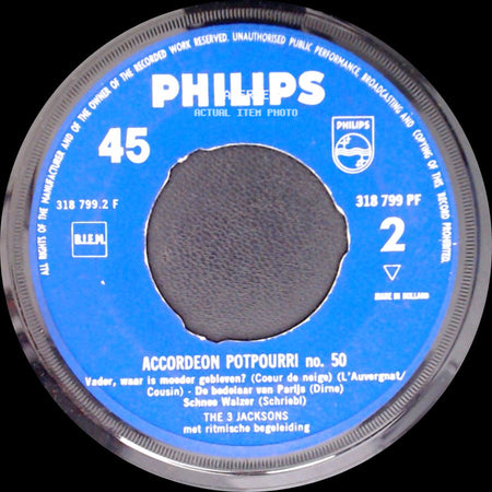 The 3 Jacksons - Accordéon Potpourri No. 50 / Accordeon Potpourri No. 50 side B