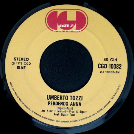 Umberto Tozzi - Perdendo Anna / Tu side A