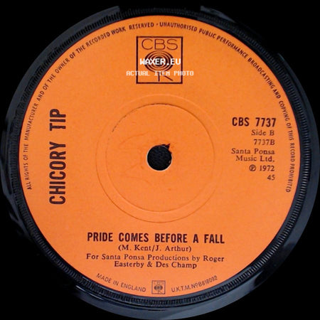 Chicory Tip - Son Of My Father / Pride Comes Before A Fall side B