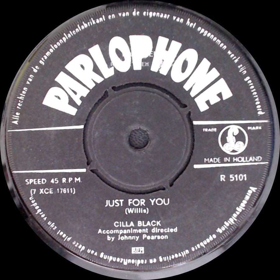 Cilla Black - Just For You / Anyone Who Had A Heart side A
